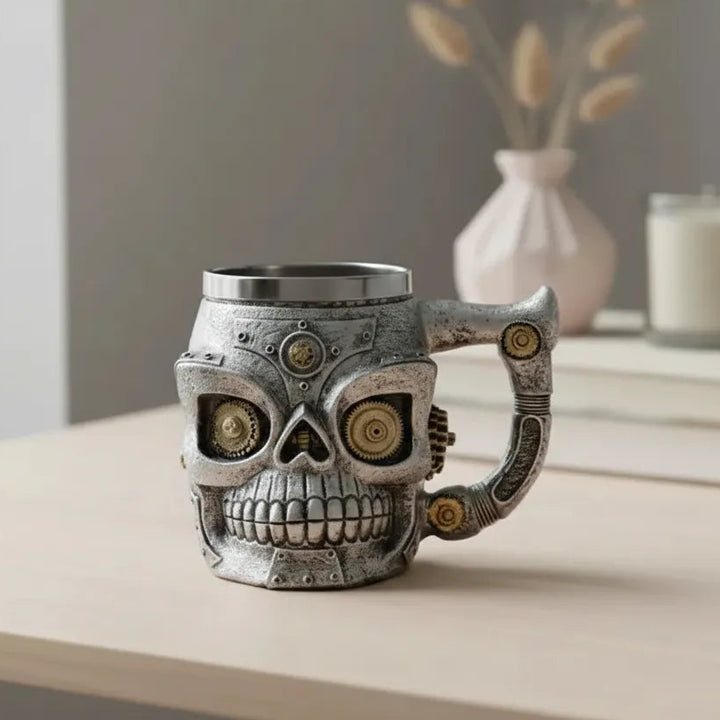 Steampunk Skull Mug