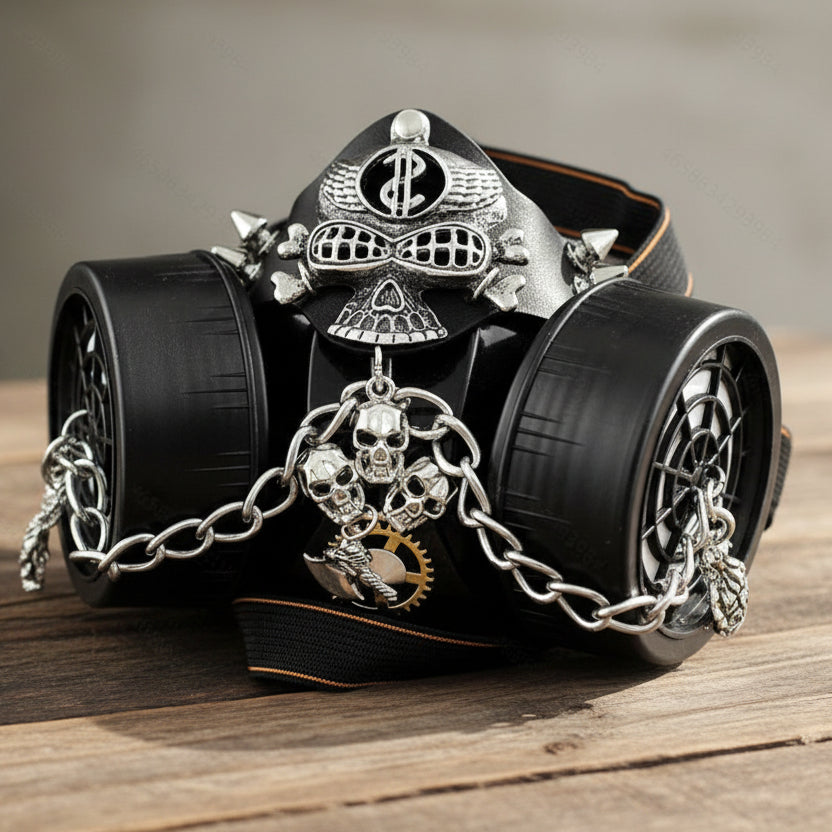 Steampunk Skull Respirator Mask