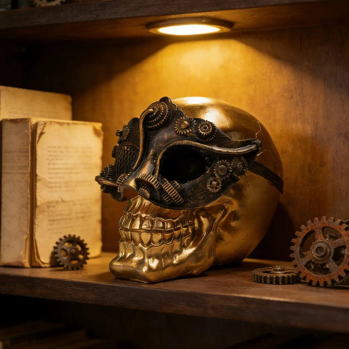 Steampunk Skull Sculpture