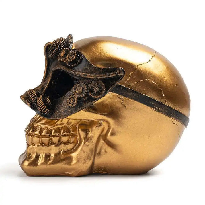 Steampunk Skull Sculpture Design