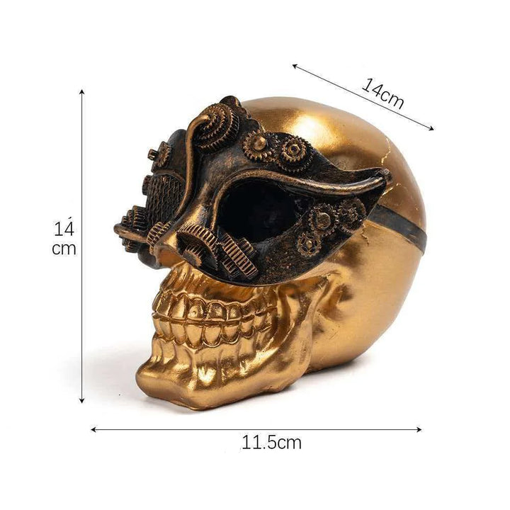 Steampunk Skull Sculpture Measurement