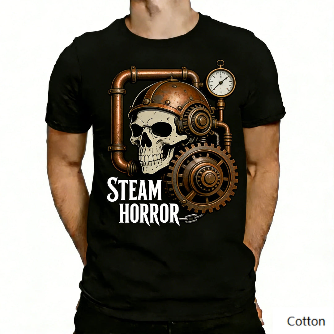 Steampunk Skull T-shirt fashion