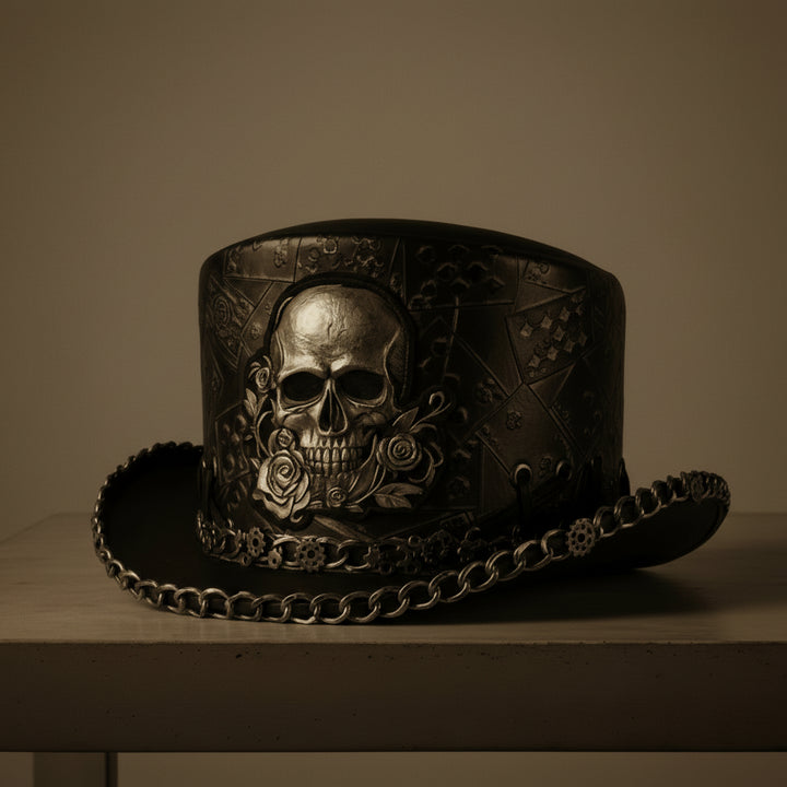 Steampunk Skull Top Hat