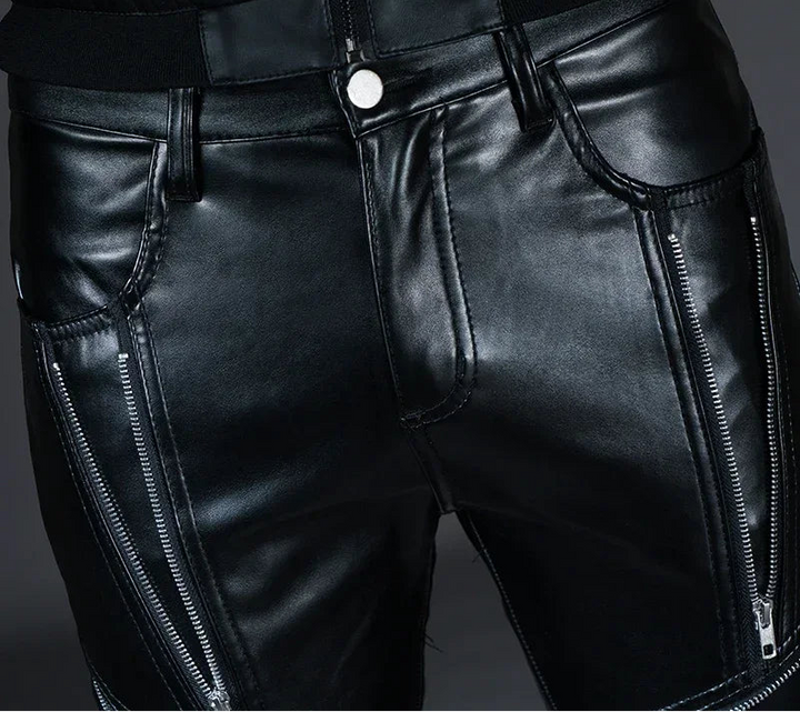 Steampunk Slim Leather Pants – sleek design