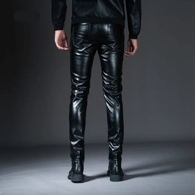Steampunk Slim Leather Pants – vintage style