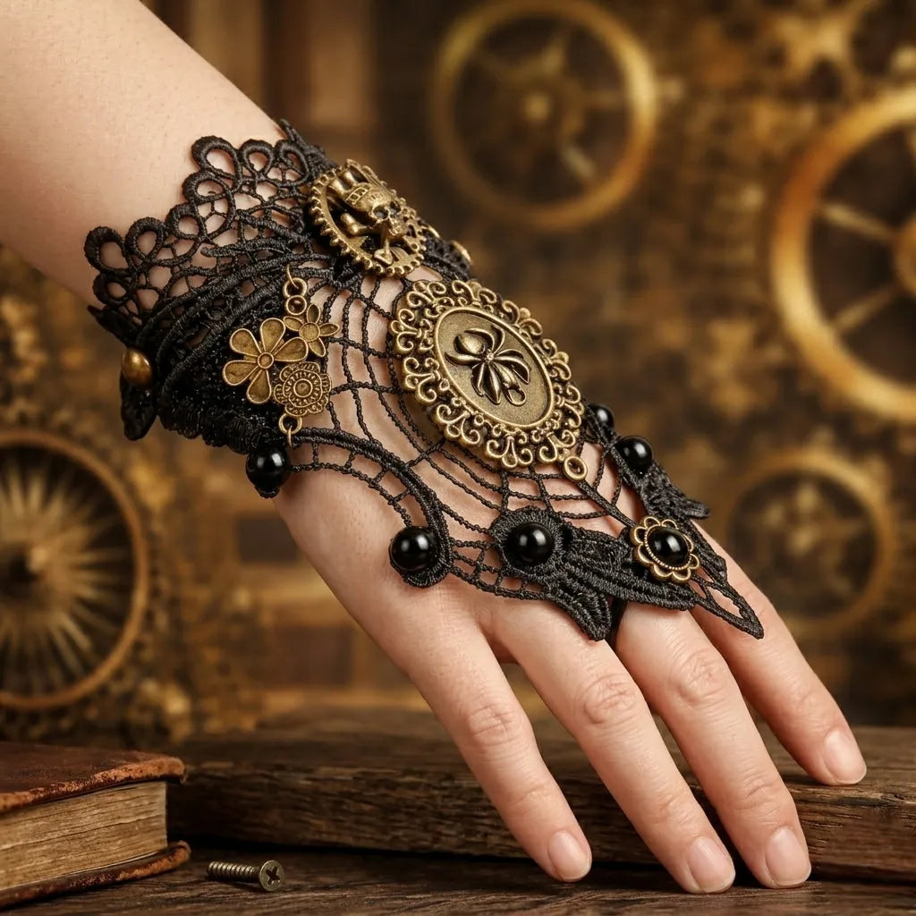 Steampunk Spider Gloves