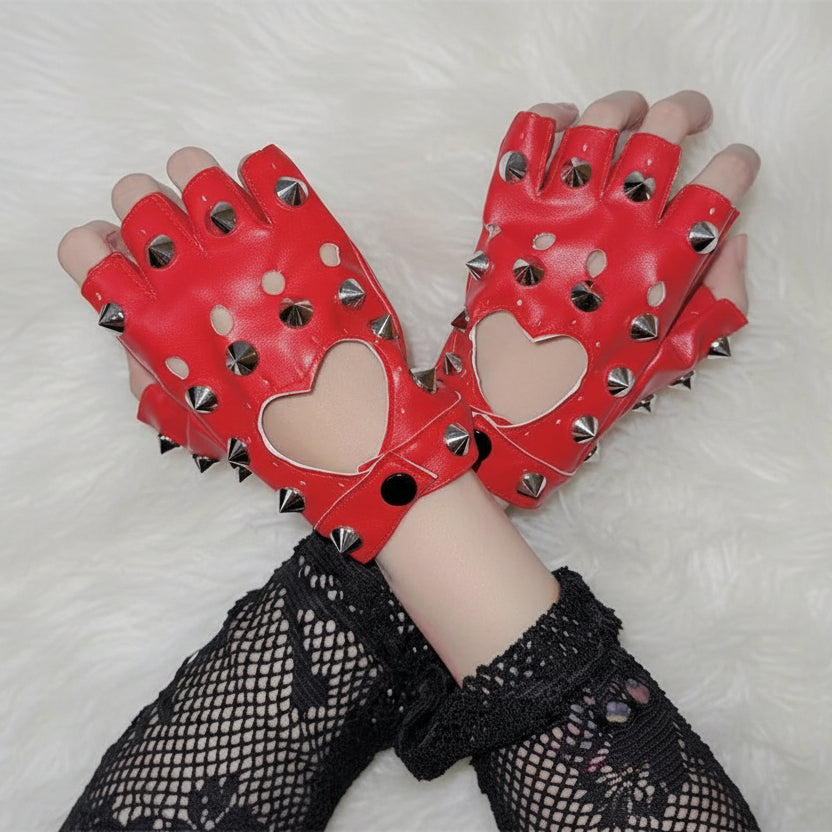 Steampunk Spiked Gloves