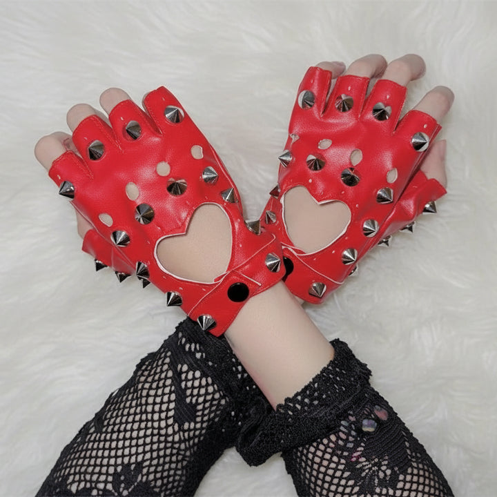 Steampunk Spiked Gloves