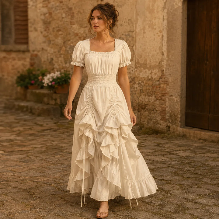 Steampunk Square Neck Dress