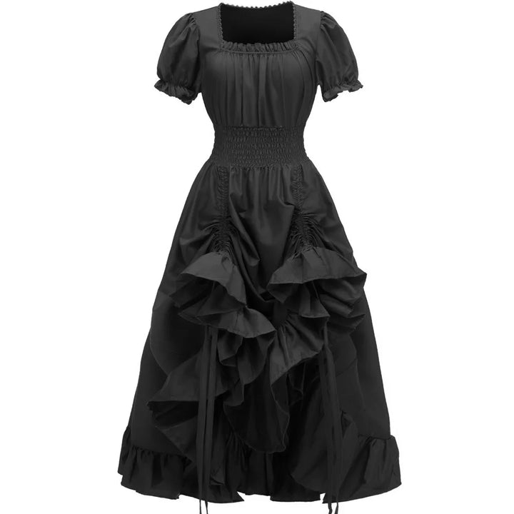 Steampunk Square Neck Dress – alternative fashion