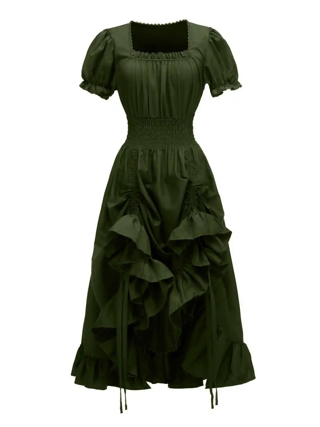Steampunk Square Neck Dress – dark vintage