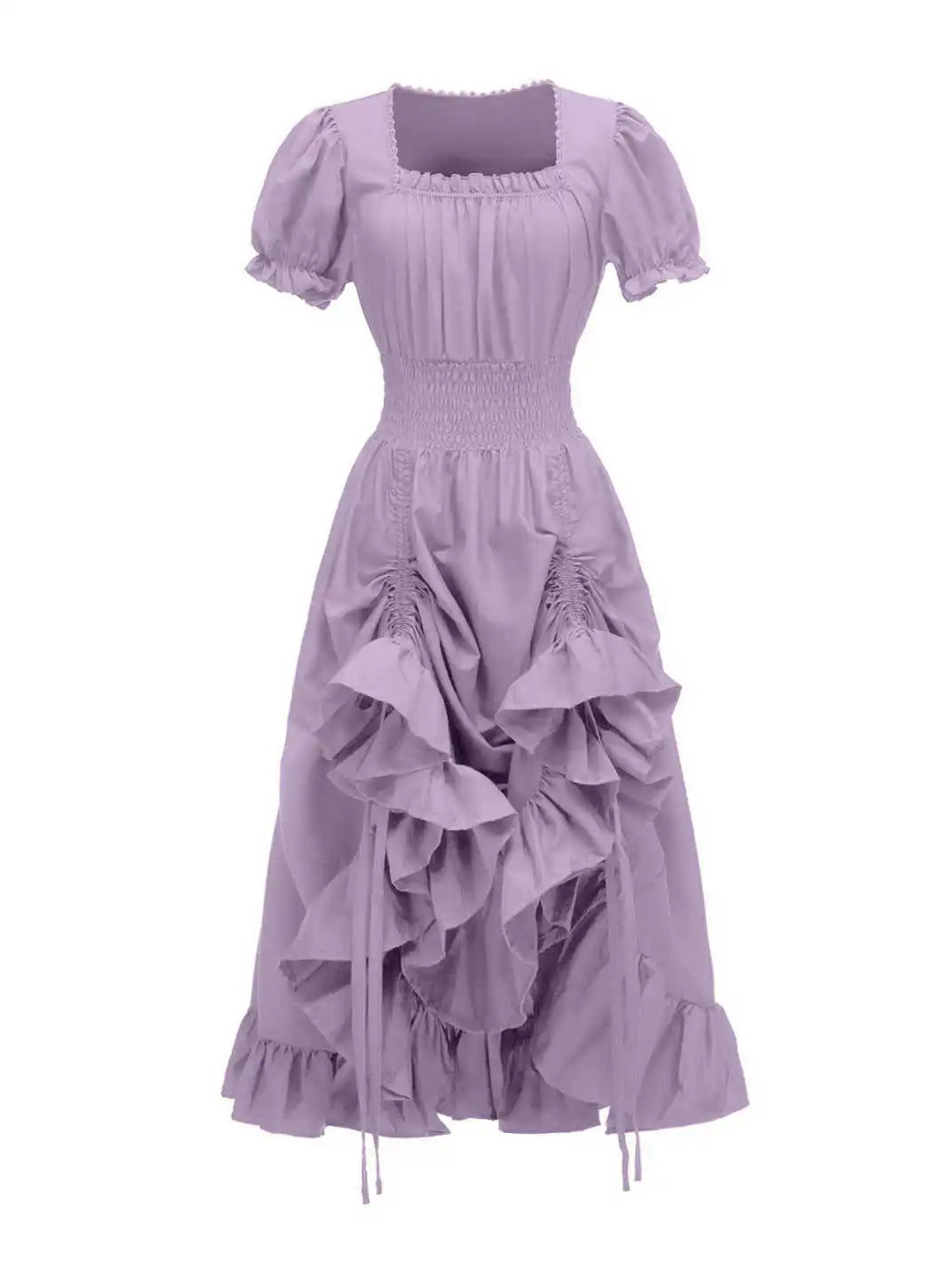 Steampunk Square Neck Dress – gothic influence