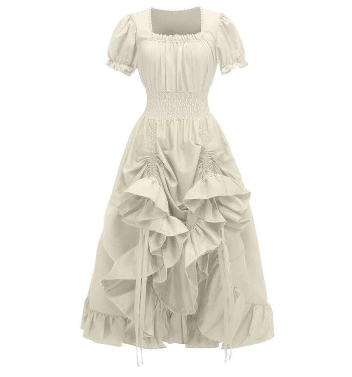 Steampunk Square Neck Dress – refined aesthetic