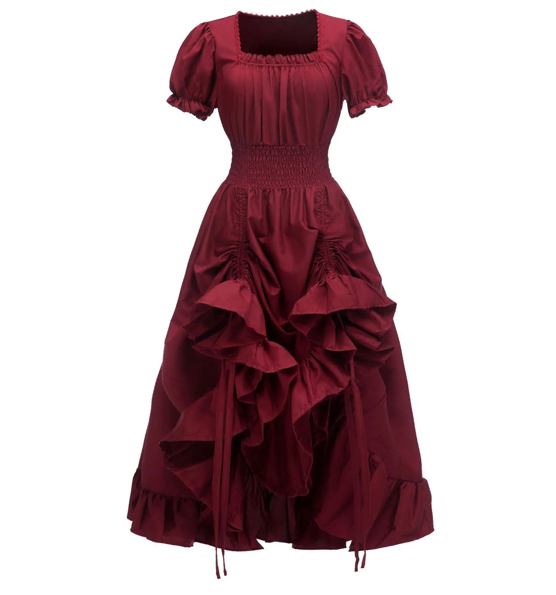Steampunk Square Neck Dress – timeless style