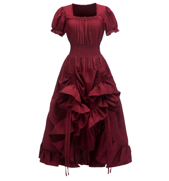 Steampunk Square Neck Dress – timeless style