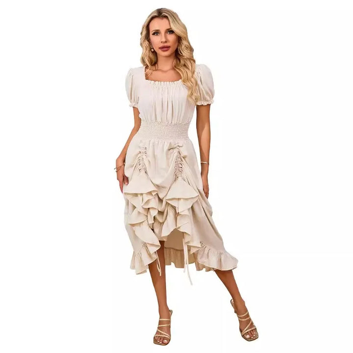 Steampunk Square Neck Dress – vintage style