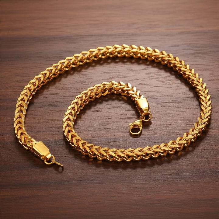 Steampunk Stainless Steel Chain Necklace