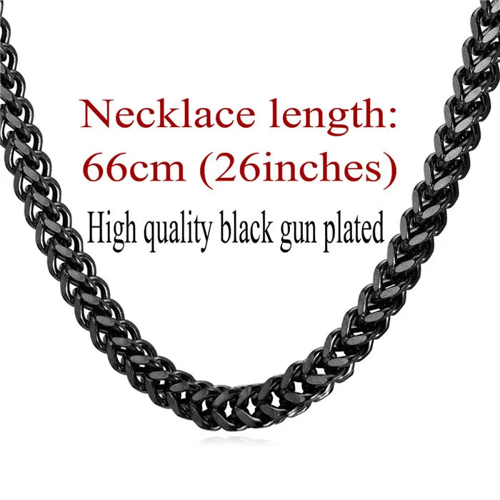 Steampunk Stainless Steel Chain Necklace polished