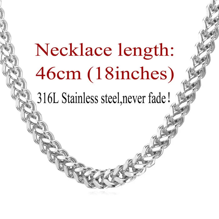 Steampunk Stainless Steel Chain Necklace refined
