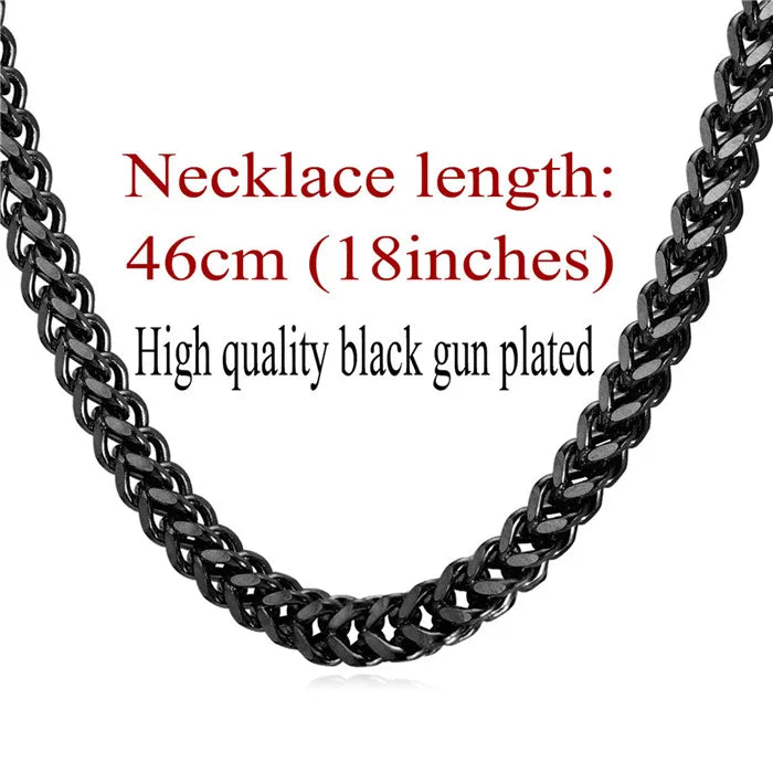 Steampunk Stainless Steel Chain Necklace statement