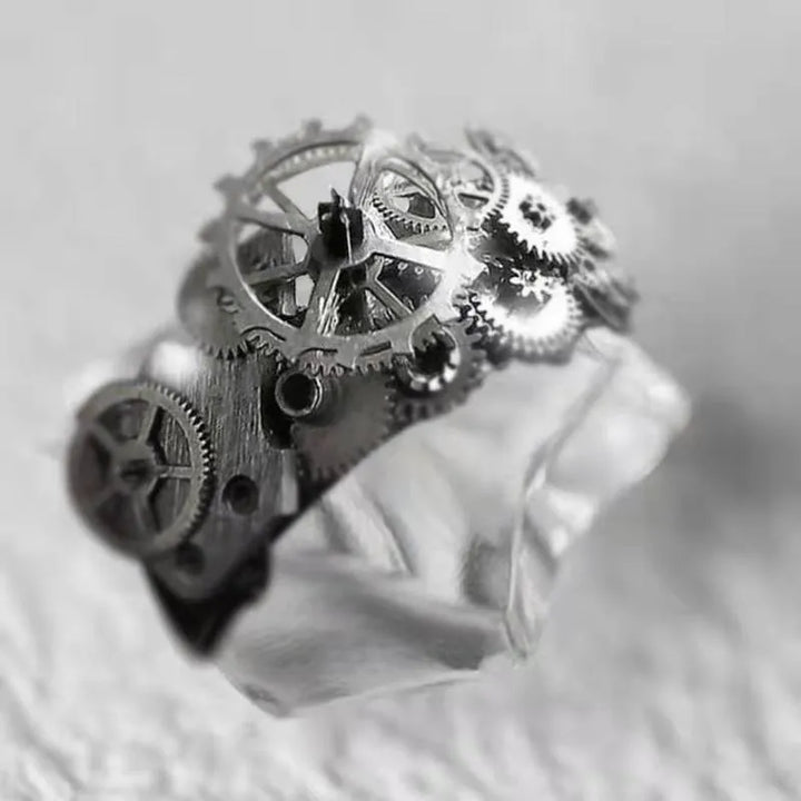 Steampunk Stainless Steel Gear Ring