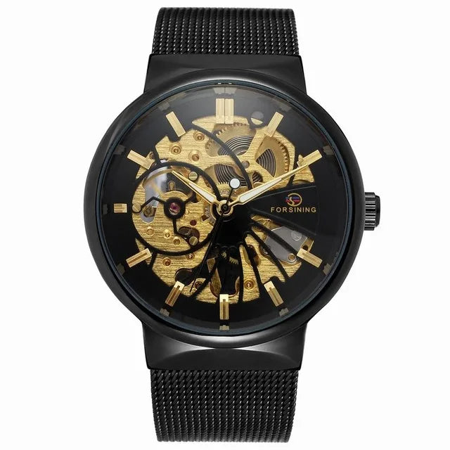 Steampunk Stainless Steel Wristwatch contemporary