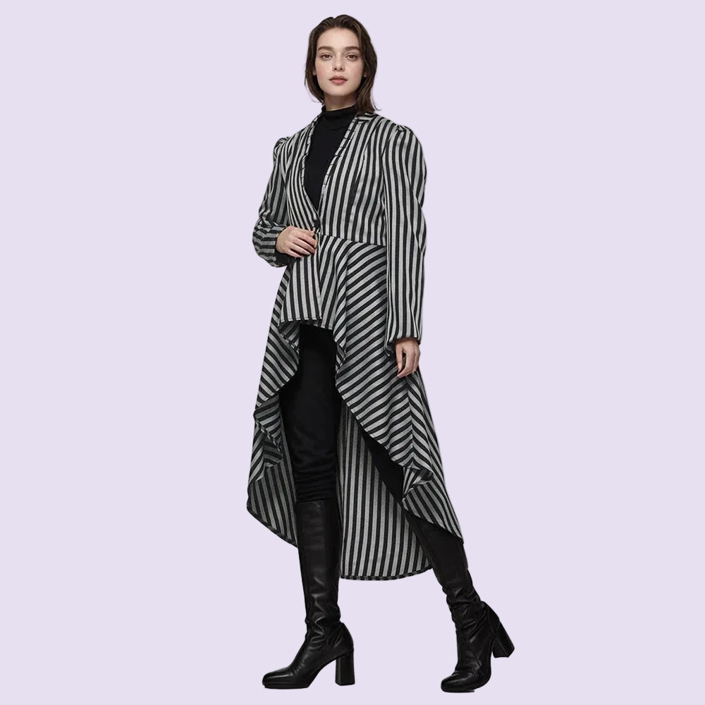 Steampunk Striped Coat Victorian Gothic