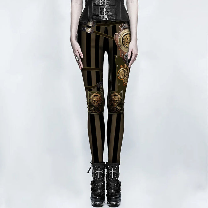 Steampunk_Striped_Leggings_Stylish