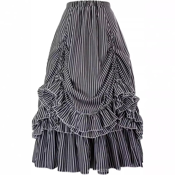 Steampunk Striped Skirt bold