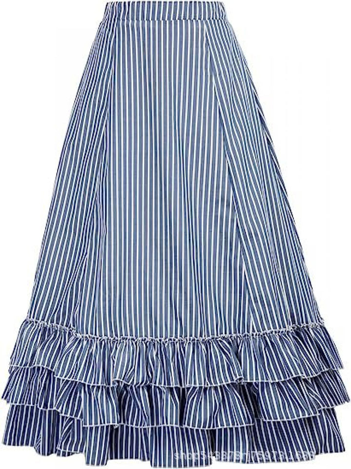 Steampunk Striped Skirt retro