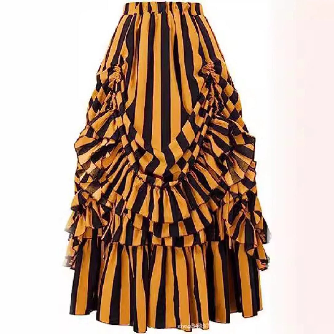 Steampunk Striped Skirt statement