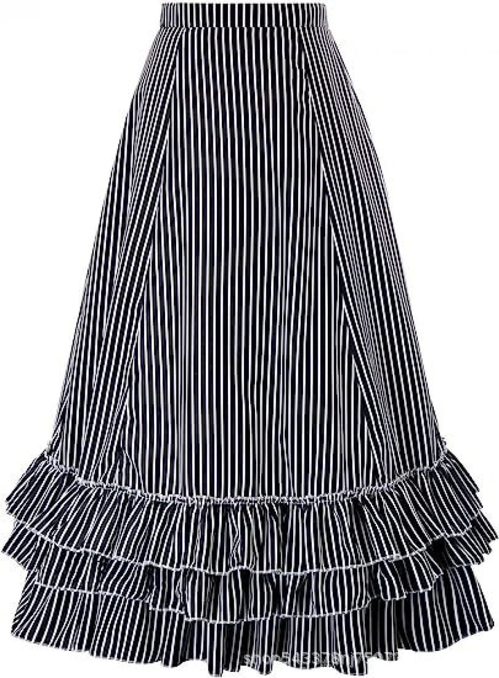 Steampunk Striped Skirt vintage