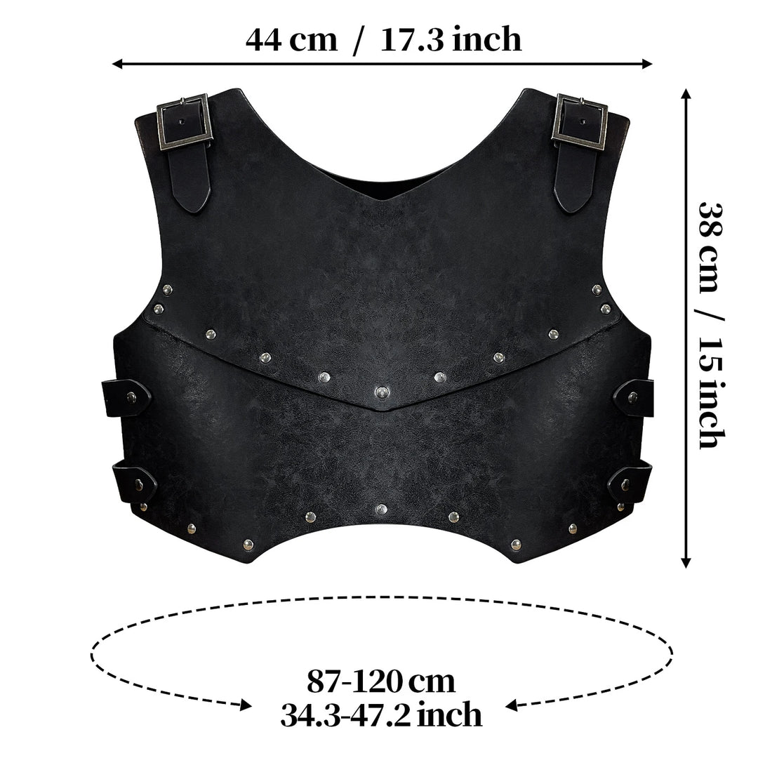 Steampunk Studded Chest Armor black