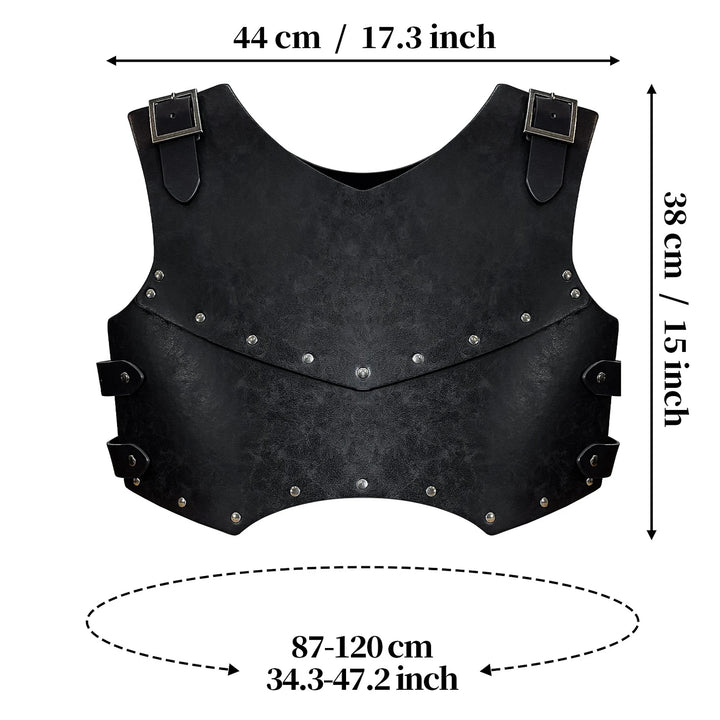 Steampunk Studded Chest Armor black