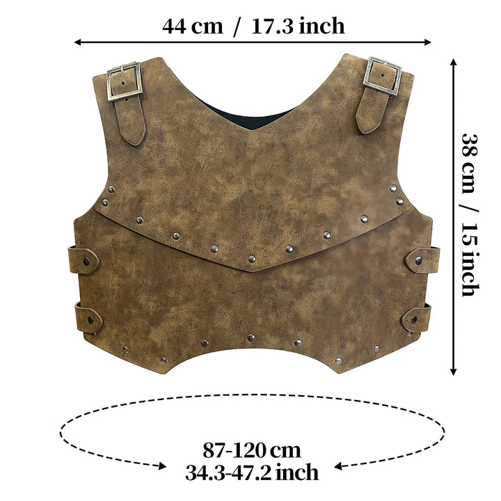 Steampunk Studded Chest Armor brown