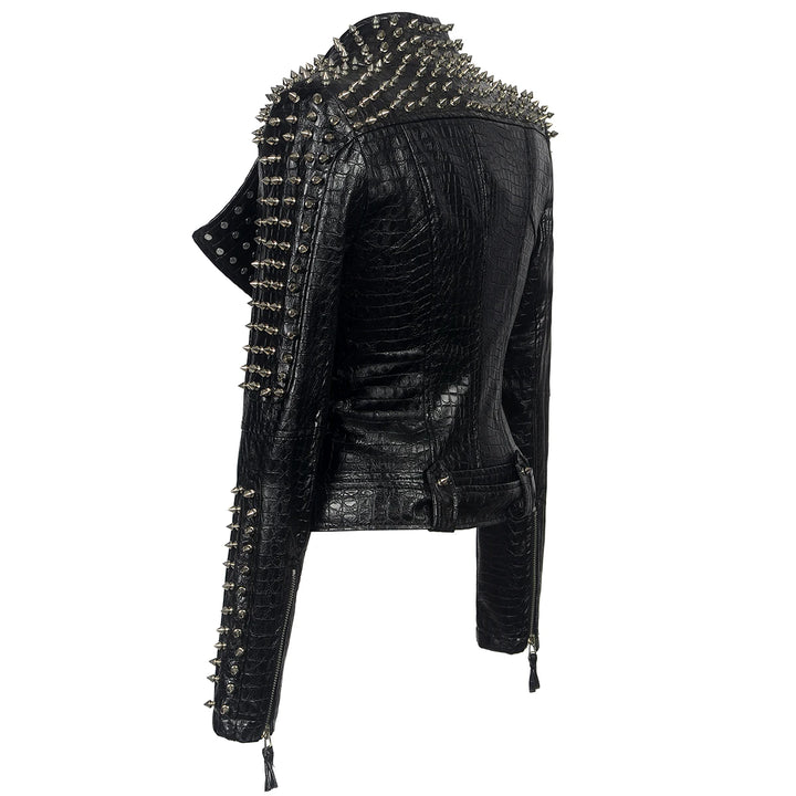 Steampunk Studded Leather Jacket bold