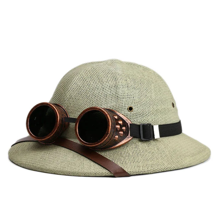 Steampunk Summer Hat With Goggles practical