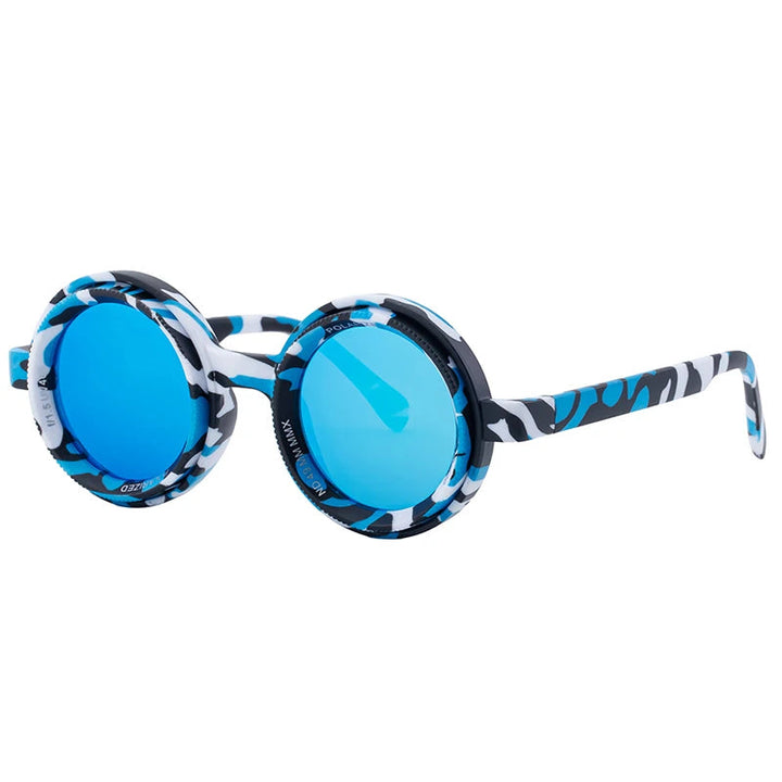 Steampunk Sunglasses Round Retro Camouflage fashion