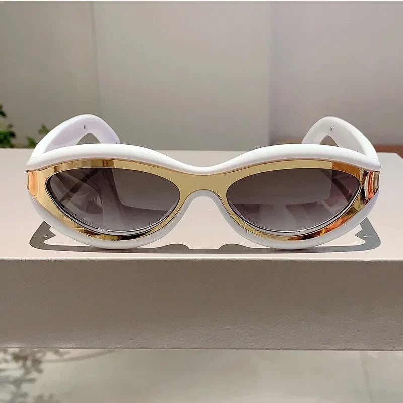 Steampunk Sunglasses with Two-Tone Frames