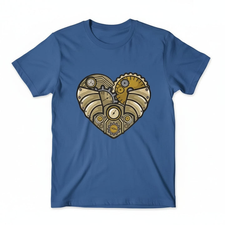 Steampunk T-shirt With a Mechanical Heart unique
