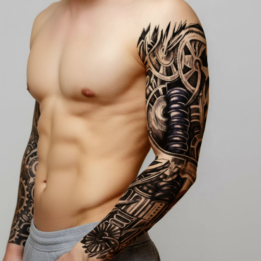 Steampunk Tattoo Design for Men