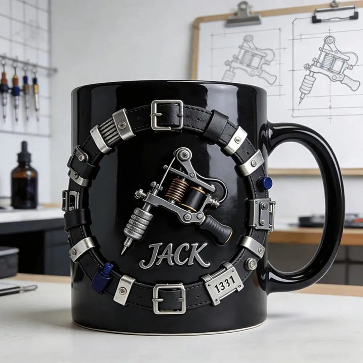 Steampunk Tattoo Machine Mug
