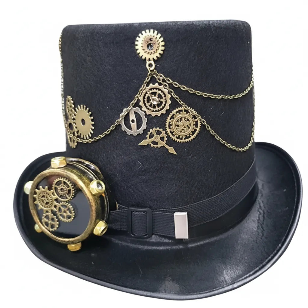 Steampunk Top Hat With Gears