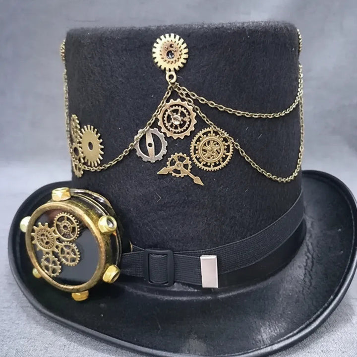 Steampunk Top Hat With Gears Original