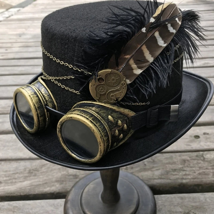 Steampunk Top Hat With Goggles Original