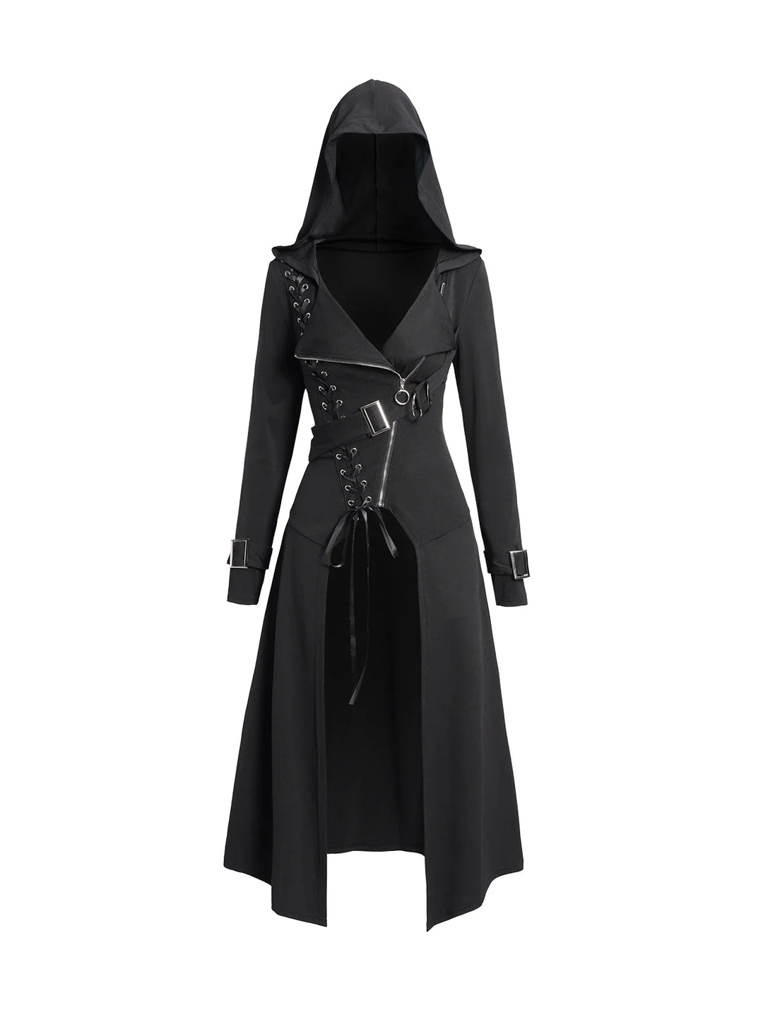 Steampunk Trench Coat with Hood Unique