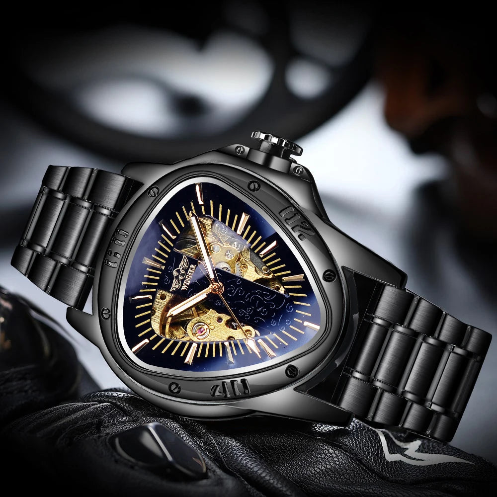 Steampunk Triangle Wristwatch