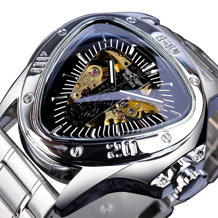Steampunk Triangle Wristwatch bold