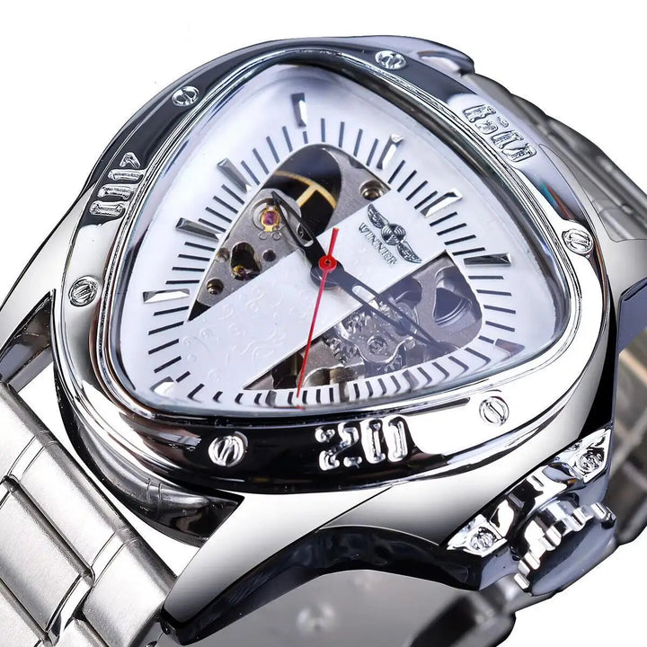 Steampunk Triangle Wristwatch futuristic