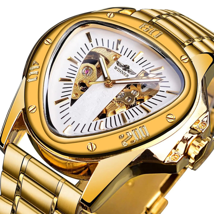 Steampunk Triangle Wristwatch minimalist